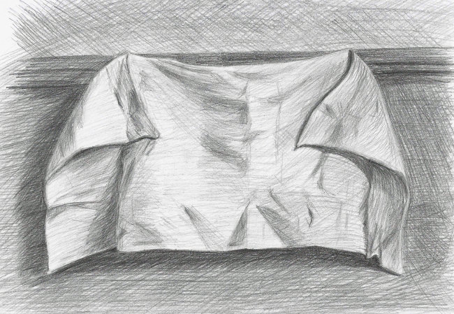 Рисунок драпировки (полотенце)