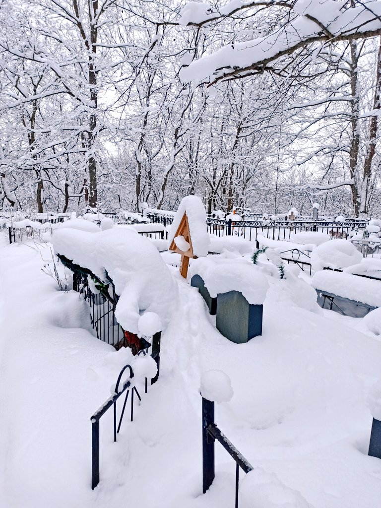 Кладбище зимой