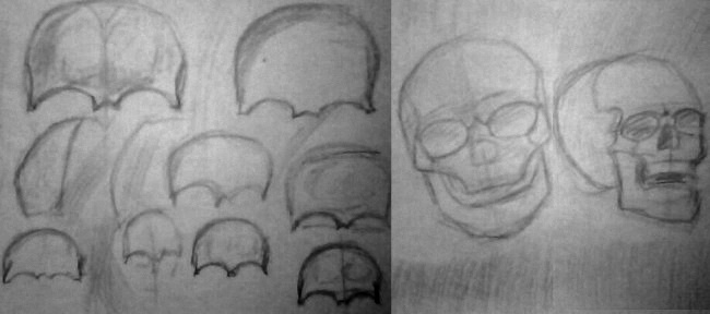 Рисование черепа